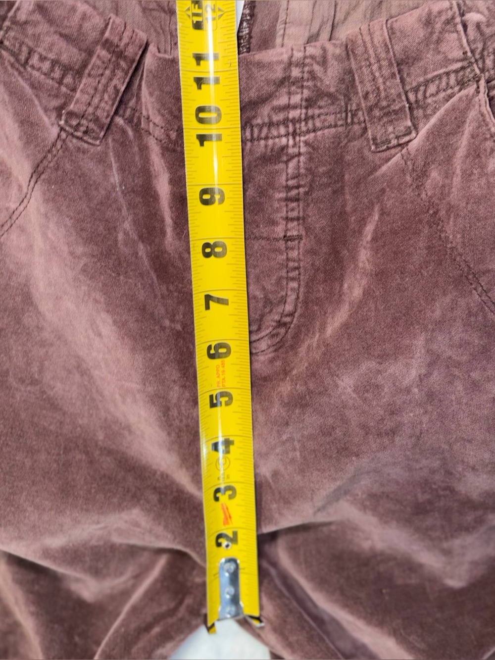 Free People Hard Crushin Plush Cargo Pants Womens Size 4 Brown Velvet Utility - Picture 13 of 14